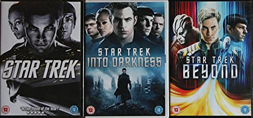  Star Trek from Big Screen / Cinema Movie collection - 3 dvds: Star Trek, Star Trek Into Darkness & Star Trek Beyond