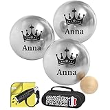 ✨ ENTRETIEN : Essuyez vos boules de pétanque après utilisation. Les boules en acier nécessitent toujours un léger entretien régulier avec un chiffon huilé pour éviter l'oxydation lorsque l'on ne les utilise pas.