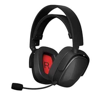 SENZER X100 Wireless Gaming Headset for PS5 PS4 PC – Bluetooth, Clear Audio, Customized Side Plates, Memory Foam Pads – w/3.5mm Wired for Xbox