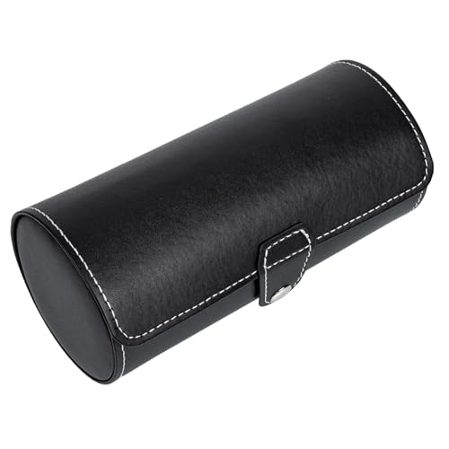 Boîte montre roulée en cuir et étui de rangement compact 3 montres