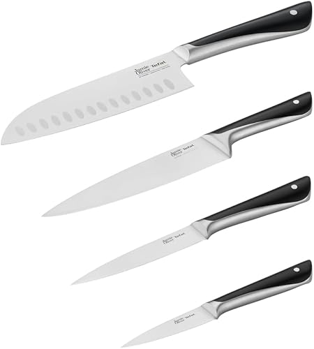 Miniatura 2 de Tefal Jamie Oliver - Juego de 4 piezas de la serie The Knife (9CM PARING + 12CM Utility + 15CM Chef + 16.5CM SANTOKU cuchillos)