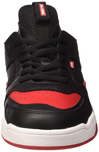Image of Globe Men's Skateboarding Shoes, Black Black Red 10036, 7.5 UK