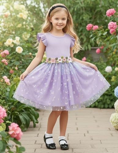 Image of PATPAT Girls Tulle Tutu Party Birthday Princess Formal Fancy Princess Dress