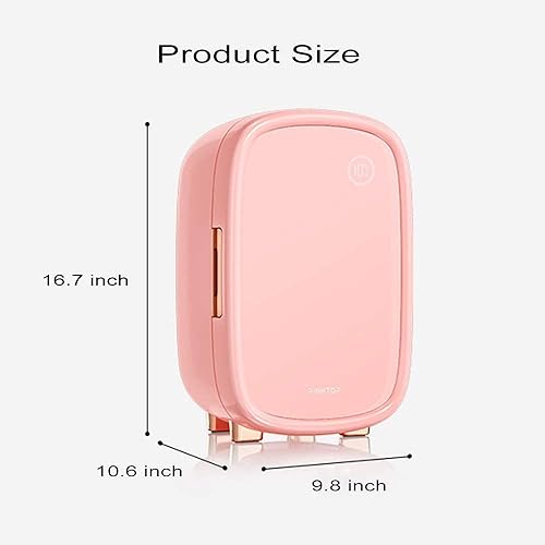 Miniatura 2 de TONPOP Beauty - Mini refrigerador portátil de 12 litros para el cuidado de la piel cosmético, mini refrigerador para automóvil y hogar, calentador