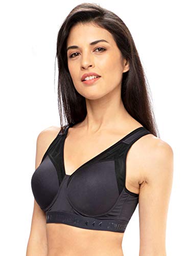Image of Lovable Women's Polyester Lightly Padded Wire Free Modern Sports Bra
