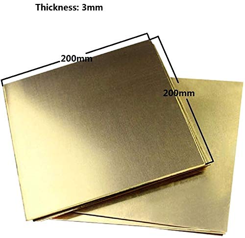 Feuille de cuivre pure et laiton de 3 mm pour création d'art