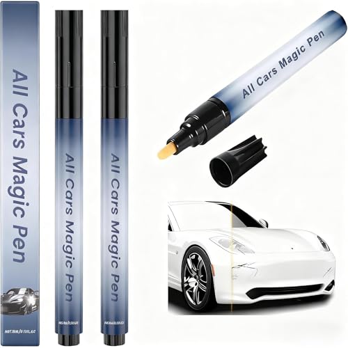 Magic Car Scratch Removal Pen (2Packs) - Quick Repair Kit for All Cars Paint Scratches, Chip & Scuff Remover, Easy 3-Step Touch Up Pen, Waterproof & UV Resistant for All Vehicle Colors