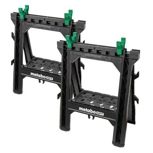 Metabo HPT Folding Sawhorses 2-Pack 1,200 lb Capacity