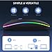Wireless Bluetooth LED Mouse Rechargeable – Silent Slim Ergonomic RGB Mouse for Laptop, PC, Tablet – Dual Mode 2.4G & Bluetooth, Type-C Charging – Black