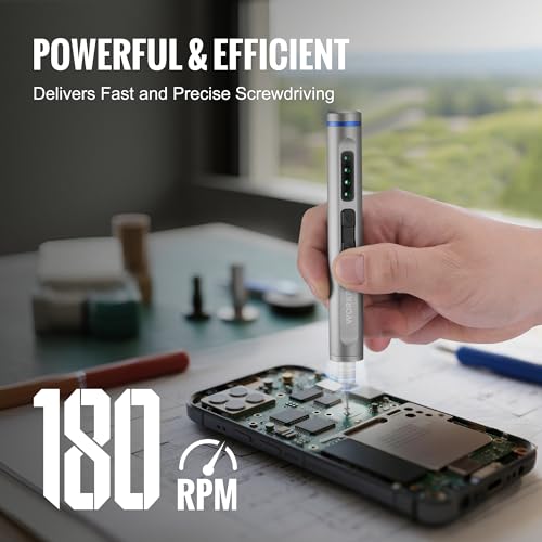 WORKPRO 42-in-1 elektrische schroevendraaierset, fijnmechanische schroevendraaierset met 36 S2-bits, magnetische opbergdoos, type C opladen, voor nauwkeurige reparaties van telefoon, horloge, camera - Afbeelding 4