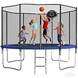 Trampoline d'extérieur, diamètre 305/366 cm, trampoline d'extérieur pour...