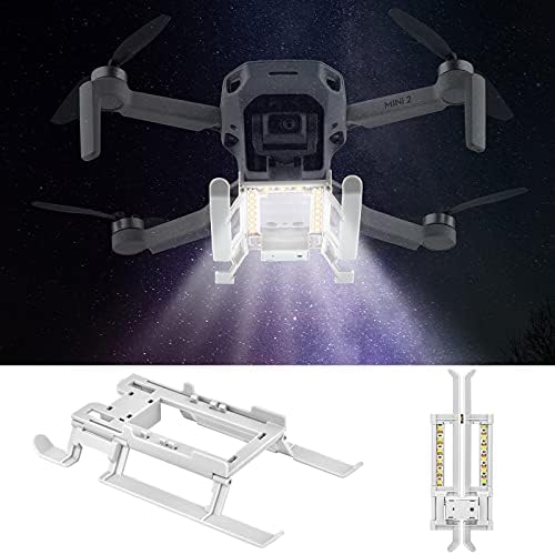 Mavic Mini 2 Light Landing Gear, Folding Landing Gear with LED Light Compatible for DJI Mavic Mini 2, Mini SE/ Mavic Mini Drone Accessory