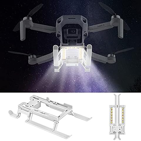 Mavic Mini 2 Light Landing Gear, Folding Landing Gear with LED Light Compatible for DJI Mavic Mini 2, Mini SE/Mavic Mini Drone Accessory Cover