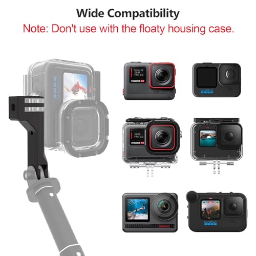 Image of Action Pro Vertical Mount Compatible with GoPro Hero 13 /12 /11 /10 /9 /8 /7 /6 /5 /4 AKASO Campark Insta360 DJI Osmo Action and Other Action Cameras Bracket Adapter