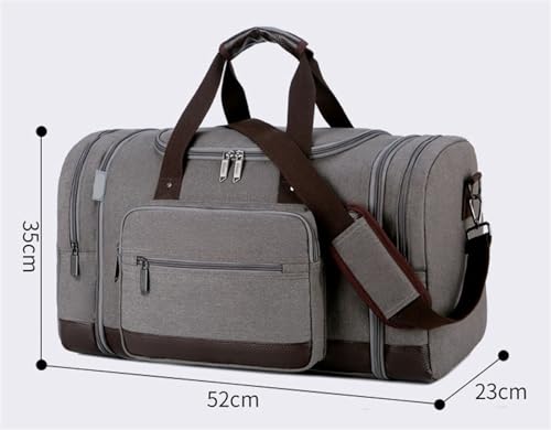 Travel Duffle Bags Canvas Overnight Weekender Bag,Carry On Bag for Men, Gym Bag for Mountain Camping Bag Carry On Tote(A)2
