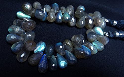 Labradorite bleue perles gouttes 13-15mm pour fabriquer vos bijoux d'été bohèmes chic