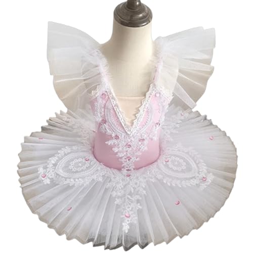 Robe tutu en tulle de danse de ballet pour filles jupe brodée