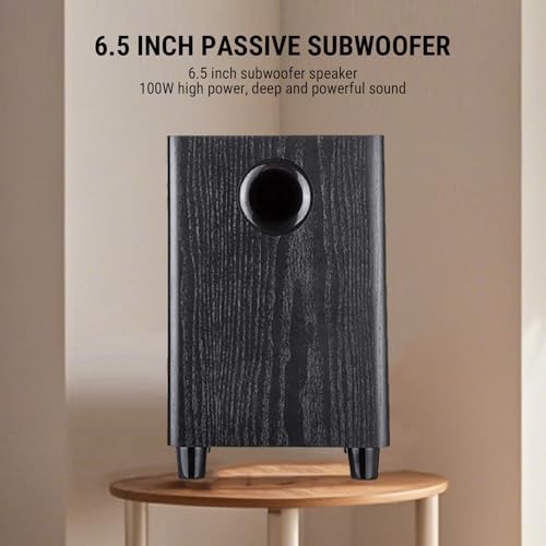 GOWENIC 100W 6.5 Inch Independent Passive Subwoofer, Powered Subwoofer Home Audio, Deep Bass Response Subwoofers, Subwoofer for HiFi Stereo Systems, Home Theater, and Surround Sound by GOWENIC - Image 4