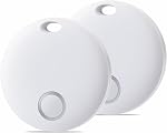 Reyke Air Tracker Tag 4-Pack, Smart Tracker Works with Find My App (iOS Only), Tracking Device for Luggage, Keys, Backpack, Wallet, Replaceable Battery, IP67 Waterproof