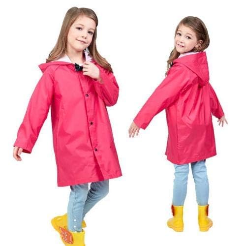 Image of Fashionio? Kids Children Rain Coat - Portable PVC Lightweight Waterproof Raincoat for Girls Boys with Hoods and Full Seleve Outdoor Activities