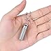 Opret Titanium Pill Container with Keychain & Necklace, Waterproof Pill Case for Emergency Aspirin & Nitroglycerin, Mini Pill Holder for Travel Purse Pocket EDC Accessory