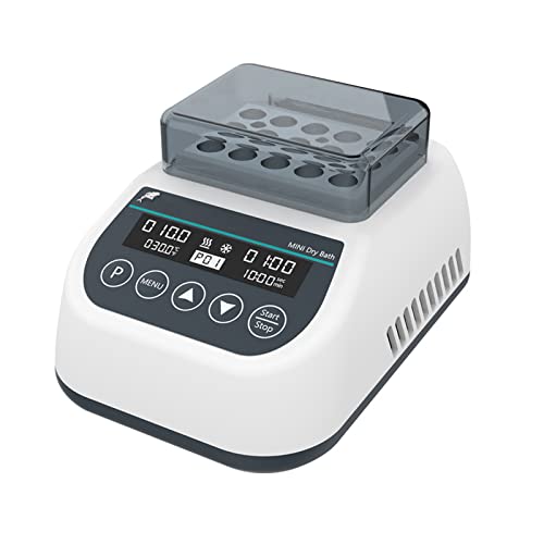 Incubadora digital programable de calefacción, bloque de calefacción de aluminio con precisión de ± 0,5 °C, control de tiempo para una regulación precisa de la temperatura en laboratorios