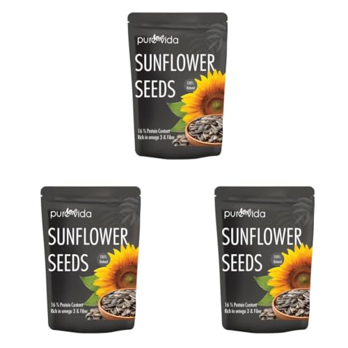 Image of Purevida Sunflower Seeds 200gm | Nutrient-Rich Superfood for Heart & Skin Health | High in Vitamins, Minerals & Healthy Fats | Natural, Gluten-Free | Perfect for Snacking, Salads, Baking & Smoothies