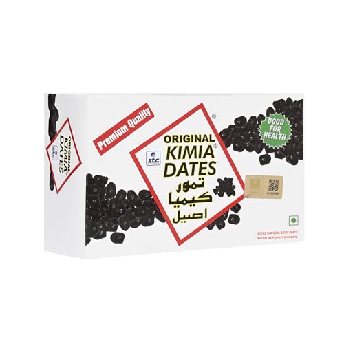 Image of Kimia Dates Original Mazafati Dates - Pack of 1 (400gm) | Juicy & Delicious Khajoor, Khajur | Healthy Snacks | Rich in Fibre | Perfect for Snacking (Carton Box)