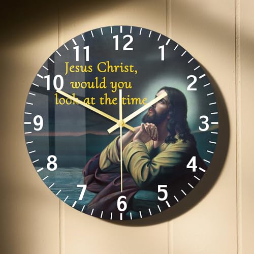 Timethink 12 Inch Prayer Clock, Jesus Would You Look at