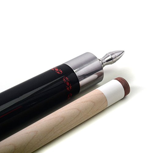 CUESOUL Conjunto de bastões de taco de sinuca de bordo com ponta de bordo de 12,75 mm da SOOCOO com