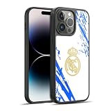Head Case Designs Licenza Ufficiale Real Madrid CF Bianco E Blu Urbano Cover in Gel Rinforzata [Protezione di Grado Militare] Compatibile con Apple iPhone 14 PRO Max