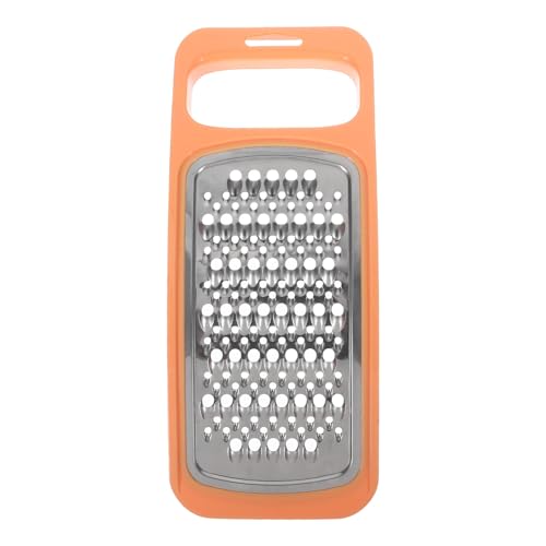 Angoily Rallador Doble Cara Multiusos de Acero Inoxidable y PP Rallador Pequeño para Verduras y Patatas Utensilio de Cocina Compacto Naranja Cortador Práctico y Resistente