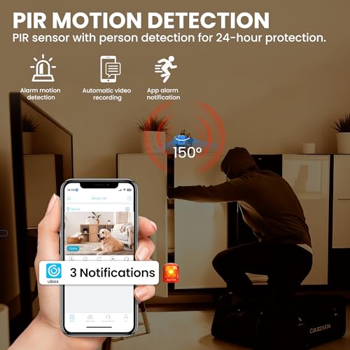 javiscam Hidden Camera 4K HD Wireless Spy Camera with Video, Mini Indoor Cameras for Home Security, AI Motion Detection, Night Vision, Built-in Siren, 60-Day Battery Life, Nanny cam, pet Camera by javiscam - Image 5
