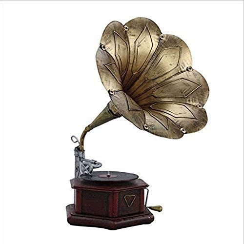 Bronze rétro Antique phonographe Gramophone Platine Vinyle Tourne-Disque Haut-parleurs stéréo décoration de la Maison… - Les Beatles, Paul McCartney, John Lennon, RIngo Starr, George Harrison Bronze rétro Antique phonographe Gramophone Platine Vinyle Tourne-Disque Haut-parleurs stéréo décoration de la Maison… – Image 6