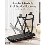 14% Incline Walking Pad Treadmills for Home Small, 4-in-1 Under Desk Treadmill with Handles, Foldable Treadmill with 2.5 HP Quiet Brushless, 330 LBS Capacity - Image 5