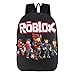 Produktbild NINIUBAL Roblox Rucksäcke Game Schultaschen Schüler Rucksack für Kinder und Jugendliche Daypack Karikatur Bedrucktes Schulrucksack für Jungen und Mädchen
