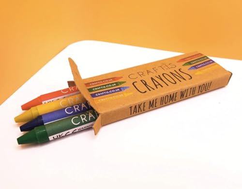 Multi-Pack of Bulk Crayons - 200 Boxes with 4 Colours Per Box, 800 Crayons Total - Crayon Set for Kids Perfect for Children's School, Restaurants and Party Bag Fillers - 4