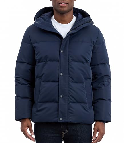Image of Michael Kors Men's Heavyweight Mens Puffer Jacket With Hood, Water Resistant