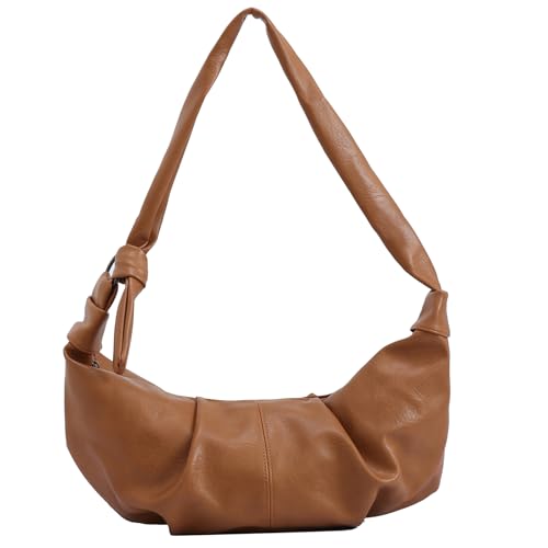 Crossbody Sling Bag for Women, Retro Soft Large Shoulder Handbag Dumpling Purse