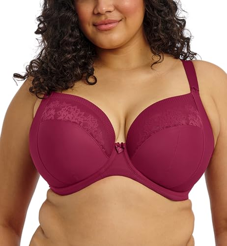 Soutien-gorge plongeant Elomi Nerina 90H rouge pour grand bonnet