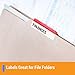 OfficeSmartLabels Rectangular 2/3 x 3-7/16 File Folder Labels for Laser & Inkjet Printers (0.6 x 3.43 Inch, 30 per Sheet, White, 4500 Labels, 150 Sheets)