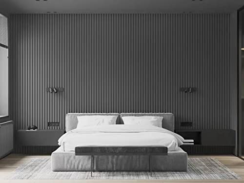 VisitRyl Tapetenbordüre selbstklebend PVC Sockelleiste Dekorative Bordüre Selbstklebende Home Bordüre Küche Tapetenbordüre selbstklebend für Badezimmer Wohnzimmer Dunkelgrau mattiert 5cm X 500cm