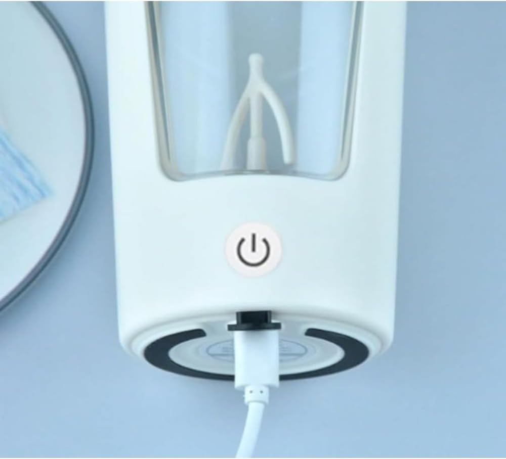 ITMEAT電動プロテインシェイカーBPAフリー充電式ポータブルブレンダー全自動シェイキング漏れ防止男女兼用フィットネス用 (オフホ