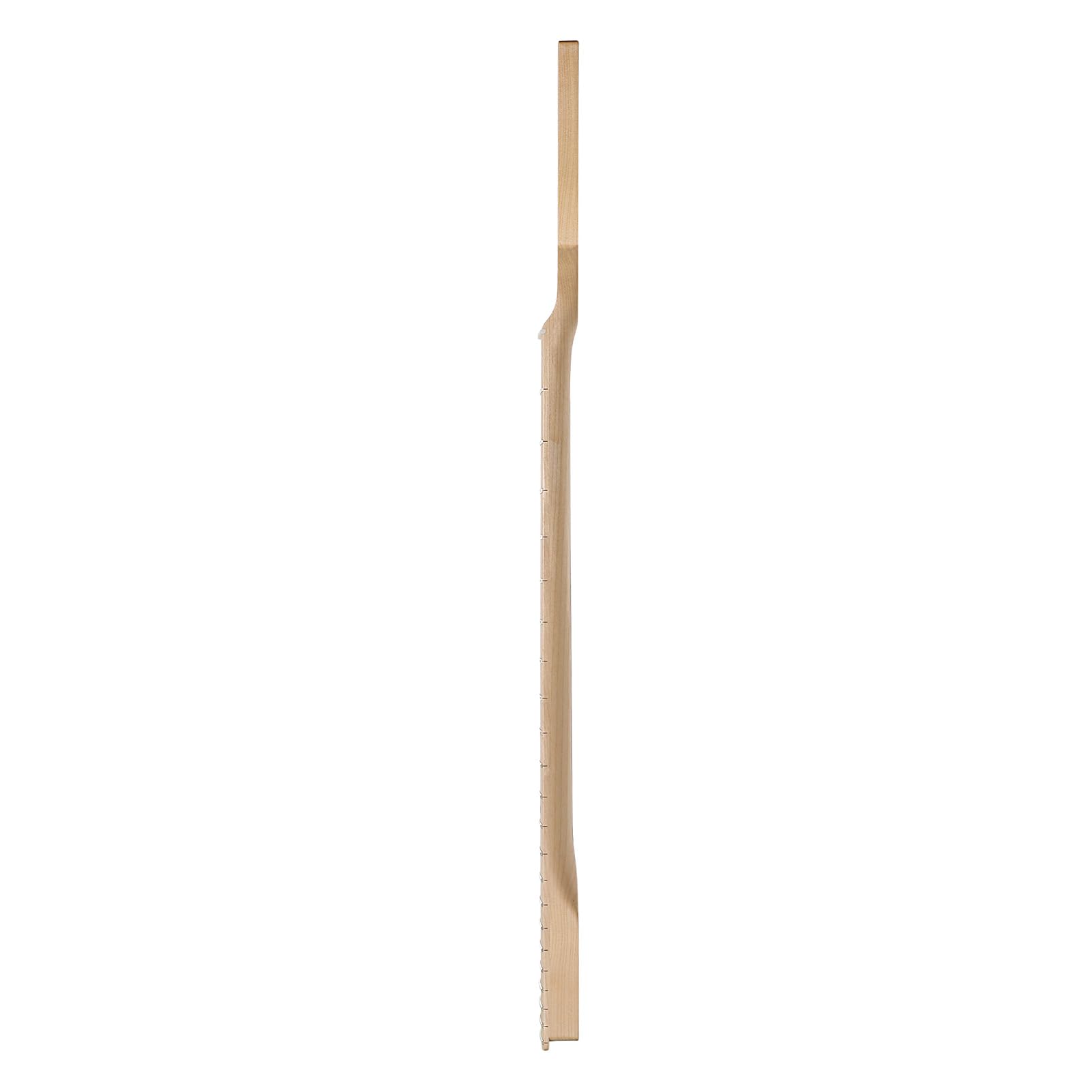 Asixxsix Manico per Chitarra, Tastiera in Acero a 22 Tasti, Manico per Chitarra Elettrica Truss Rod a Doppia Azione, per Telecaster con Dado in Osso da 42 Mm per Parti di Ricambio Stile ST