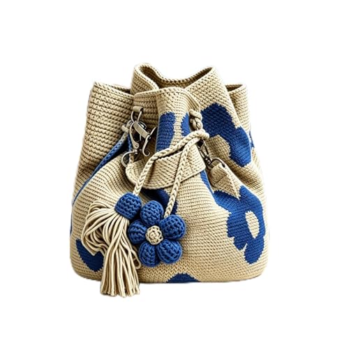 Fourre-tout de fleurs au crochet fait à la main de qualité
