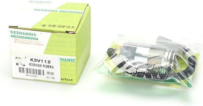 Solenoid Valve Black plug Hdnverys Fits for Sumitomo SH265 Excavator for Daewoo Excavator for DOOSAN Excavator for Mitsubishi K3V112DT Engine for KATO HD512 Excavator for HITACHI Excavator