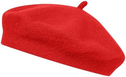 Van Der Rich ® - Franse klassieke baret baret baret - dames, koraal, Eén maat
