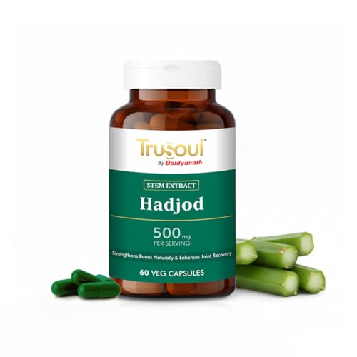 Image of Baidyanath Trusoul Hadjod 60 Veg Capsules | Strengthens Bones Naturally 7 Enhance Joint Recovery | For Bone Support, Wellness Capsules | Helps Joint Flexibility