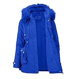 QHDDP Snowboard Jacken Damen,Softshellmäntel Damen Blazer Damen Tailliert Softshelljacke Damen Wasserdicht Radsportjacken Für Damen Winterjacke Damen Outdoor Jacken Für Damen (2-Königsblau,3XL)