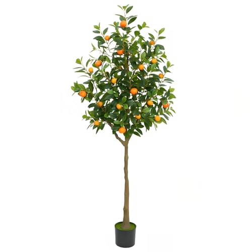 人工観葉植物 ミカンの木 180cm フェイクグリーン 大型 人工植物 造花 光触媒 インテリア おしゃれ リアル 観葉植物 フェイク 室内用 育てやすい 本物のような 人口観葉植物 植物 フェイク グリーン 観葉植物 造花 リビング オフィス 店舗用 果